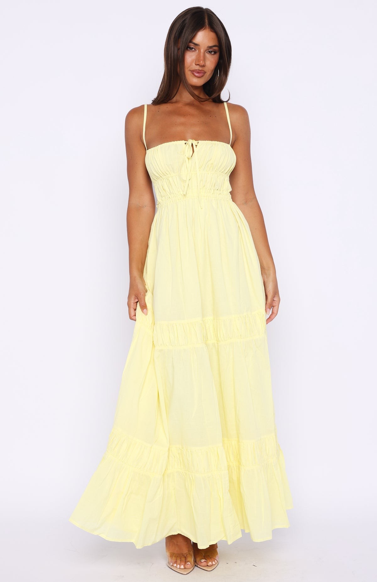 Rumour Has It Maxi Dress Lemon view 3