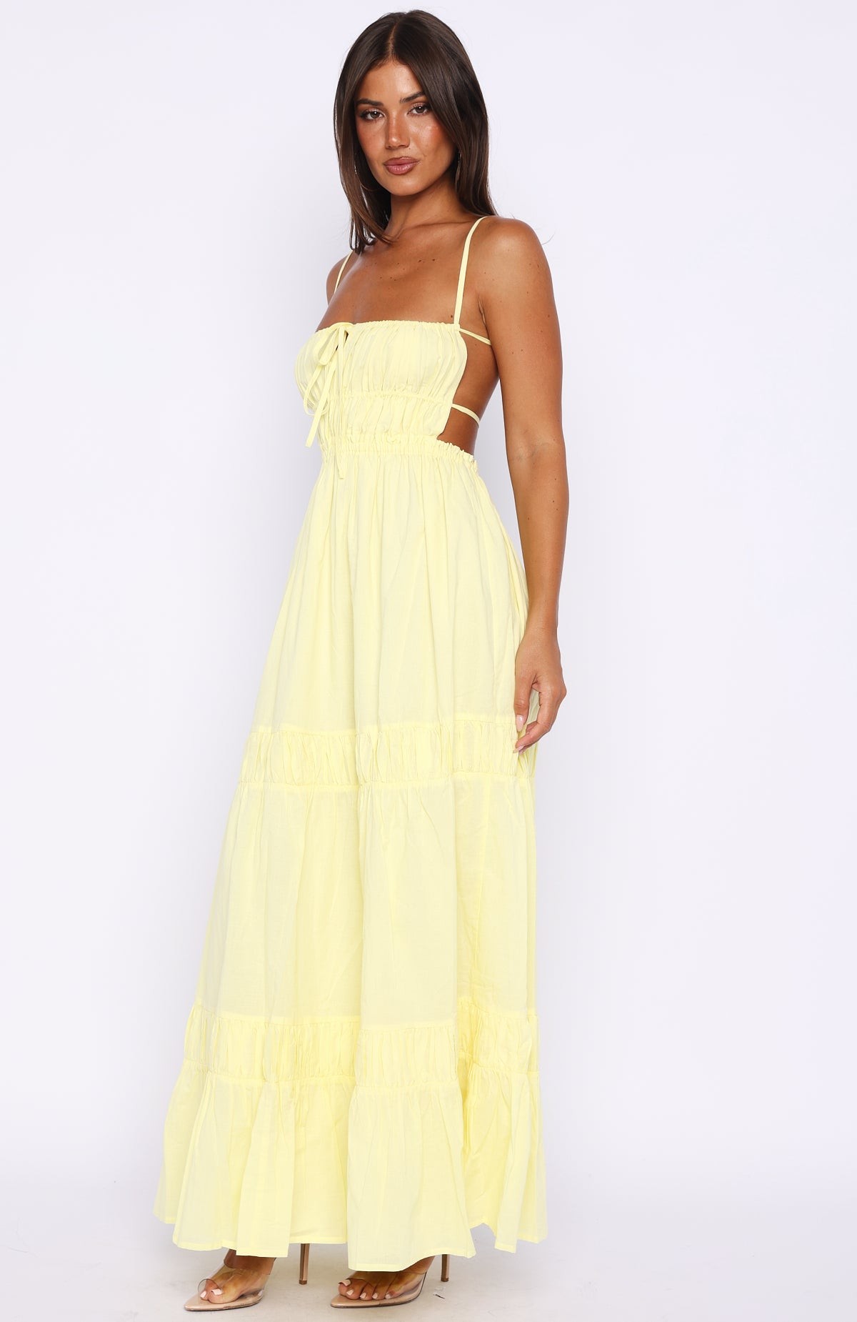 Rumour Has It Maxi Dress Lemon view 4
