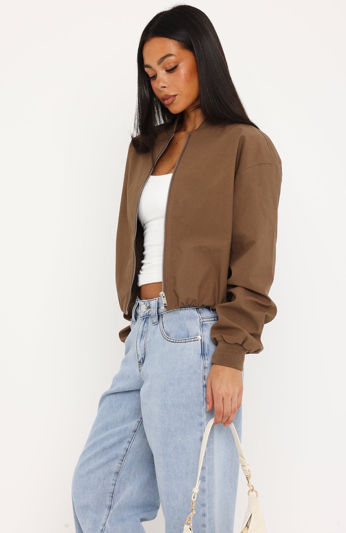 Thora Bomber Jacket Mocha view 4